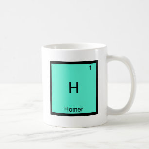 H - Homer Funny Chemistry Element Symbol T-Shirt Koffiemok