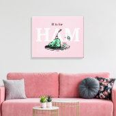 "H hoort bij HAM" | Alfabetontwerp Canvas Afdruk (Insitu (Woonkamer))