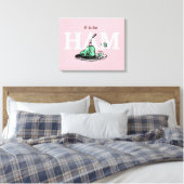 "H hoort bij HAM" | Alfabetontwerp Canvas Afdruk (Insitu (Slaapkamer))