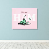 "H hoort bij HAM" | Alfabetontwerp Canvas Afdruk (Insitu (Houten vloer))
