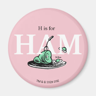 "H hoort bij HAM"   Alfabetontwerp Magneet