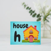 h - house flash - kaart (Staand voorkant)