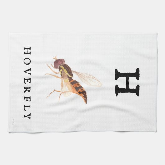 "H" Hoverfly Theedoek (Horizontaal)