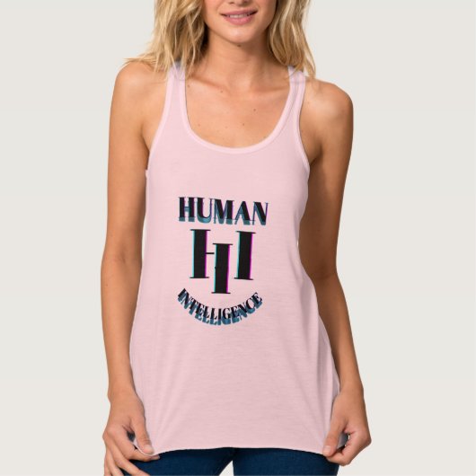 H I HUMAN INTELLIGENCE T-shirt (Voorkant)