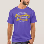 H in boekingsstandaarden voor geluk Accountant AC T-shirt<br><div class="desc">H in de boekingsstandaarden voor de boekhouding van de rekenplichtige .</div>