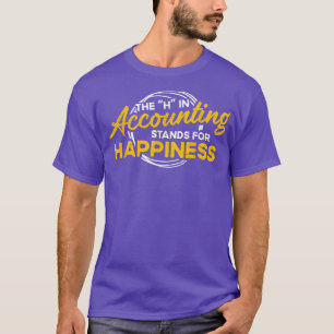 H in boekingsstandaarden voor geluk Accountant AC T-shirt