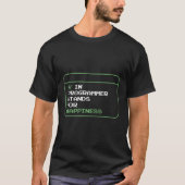 H in Programmer staat voor Hapess programmeercode T-shirt (Voorkant)