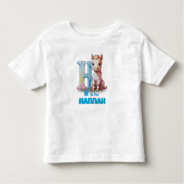 H is for Hannah – Custom Toddler Shirt