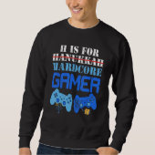H Is For Hanukkah Gamer Video Gaming Boys Men Gir Trui (Voorkant)