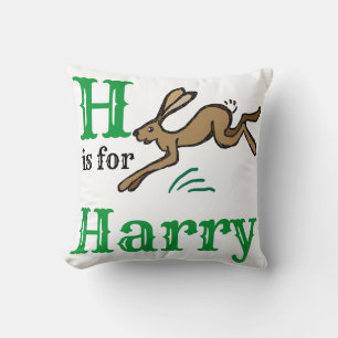 H is voor Harry baby jongen Kussen
