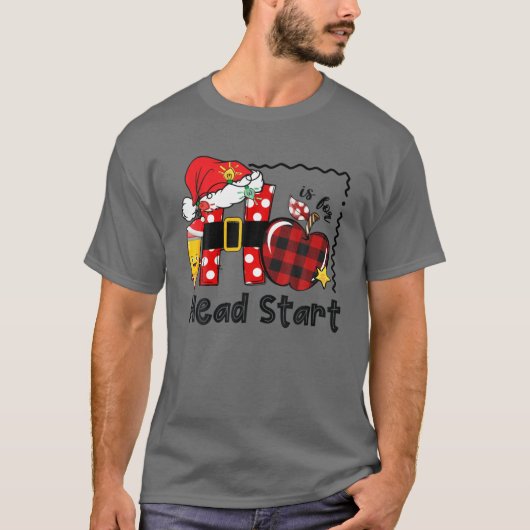 H is voor headstart Life Fungerend kersthoofd T-shirt (Voorkant)