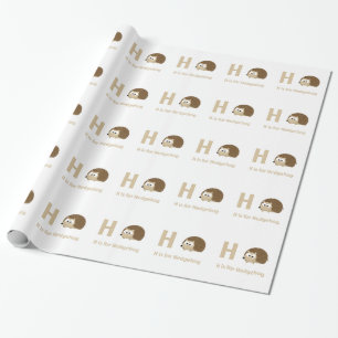 H is voor Hedégel Cadeaupapier