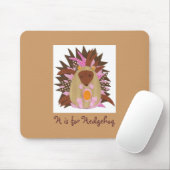 H is voor Hedégel Muismat (Met muis)