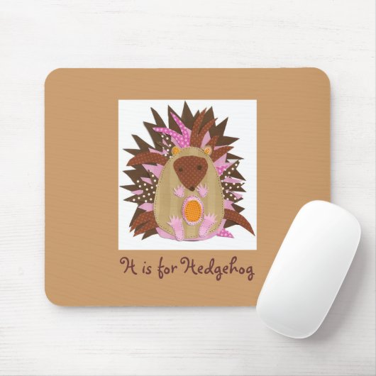 H is voor Hedégel Muismat (Met muis)