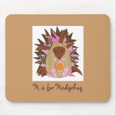 H is voor Hedégel Muismat (Voorkant)