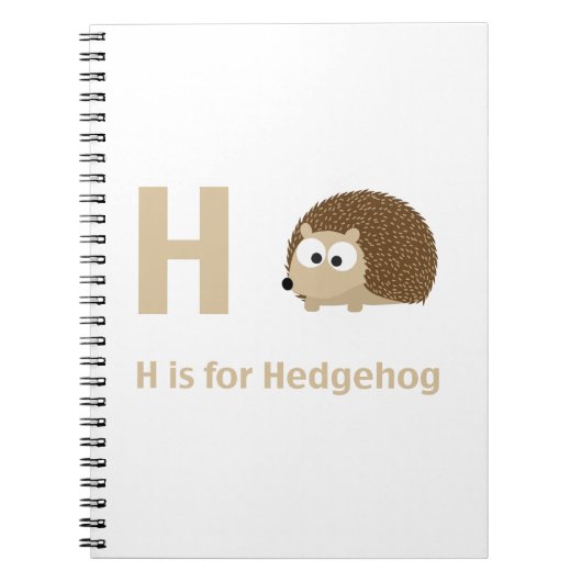 H is voor Hedégel Notitieboek (Voorkant)