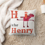 H is voor Henry baby jongen Kussen (Deken)