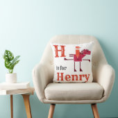 H is voor Henry baby jongen Kussen (Stoel)