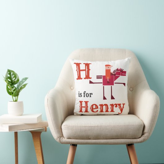 H is voor Henry Baby Kussen (Stoel)