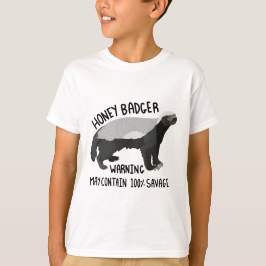 H is voor Honey Badger T-shirt (Voorkant)