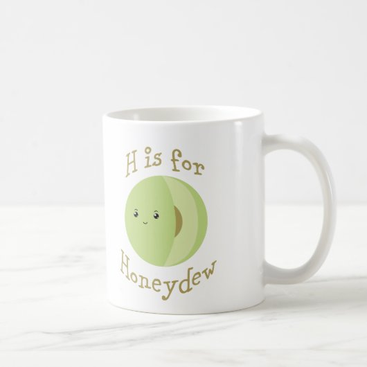 H is voor Honeydew Koffiemok (Rechts)