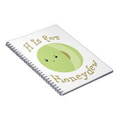 H is voor Honeydew Notitieboek (Rechterzijde)