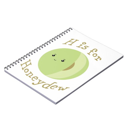 H is voor Honeydew Notitieboek (Linkerzijde)