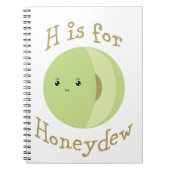 H is voor Honeydew Notitieboek (Voorkant)