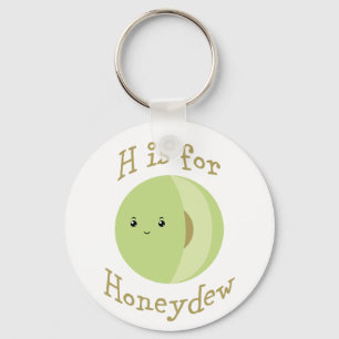 H is voor Honeydew Sleutelhanger