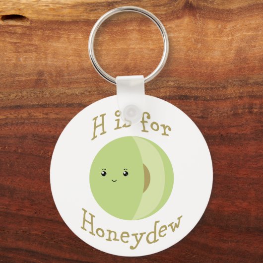 H is voor Honeydew Sleutelhanger (Voorkant)