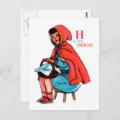 'H' is voor Hood Briefkaart (Voorkant / Achterkant)
