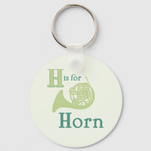 H is voor Horn Sleutelhanger