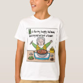 H is voor Hot Pot Kinder T-shirt (Voorkant)