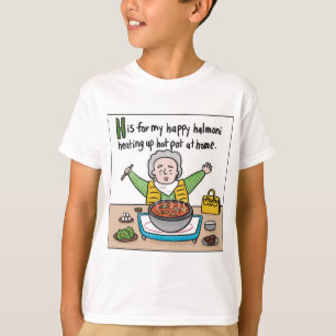 H is voor Hot Pot Kinder T-shirt
