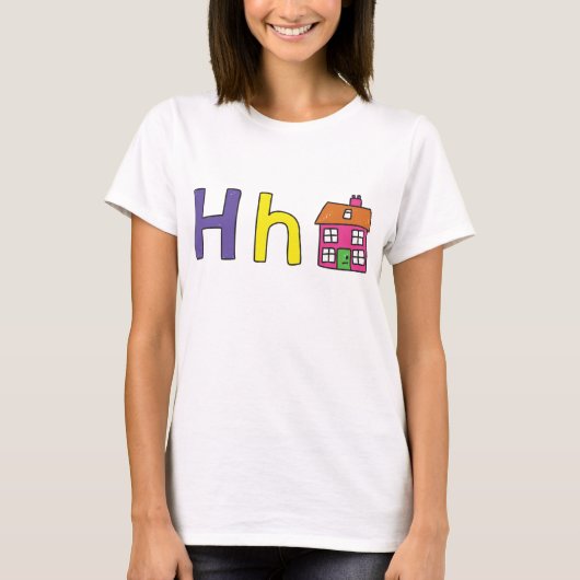 H is voor huisvrouwen t-shirt (Voorkant)