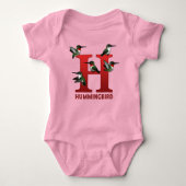 H is voor Hummingbird Romper (Voorkant)