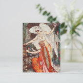 H J Ford  illustratie De blauwe papegaai Briefkaart (Staand voorkant)