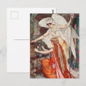 H J Ford  illustratie De blauwe papegaai Briefkaart (Voorkant / Achterkant)