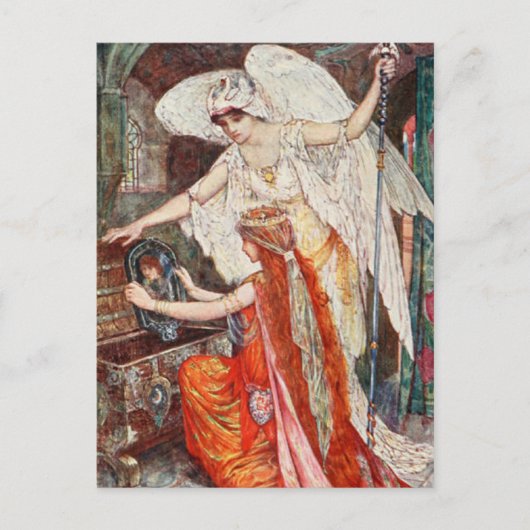 H J Ford  illustratie De blauwe papegaai Briefkaart (Voorkant)