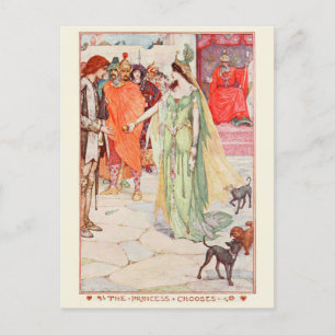H J Ford  illustratie De prinses kiest Briefkaart