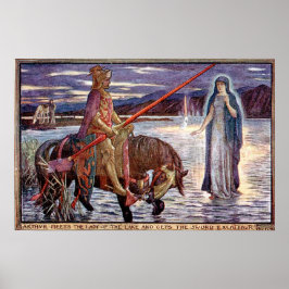 H J Ford  Illustration King Arthur Poster