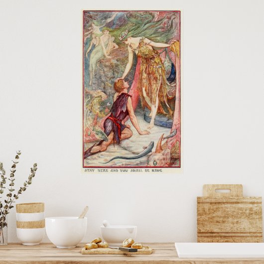 H J Ford Illustration Mermaid Kingdom Poster (Keuken)