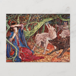 H J Ford  Illustration Princess and Wolves Briefkaart