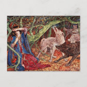 H J Ford Illustration Princess and Wolves Briefkaart (Voorkant)