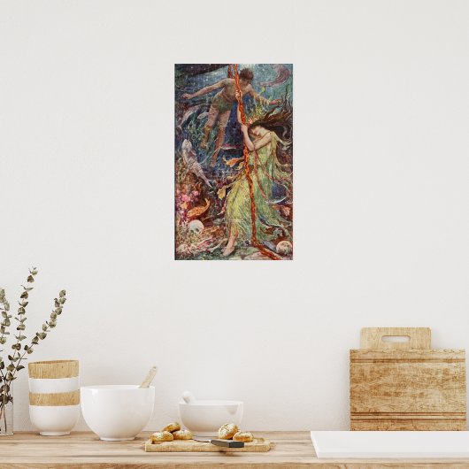 H J Ford  Illustration Zee Maiden Poster (Keuken)