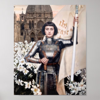H. Johanna van Arc Patroonheilige van Frankrijk Je Poster