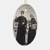 H. Johannes Bosco met Moeder Keramisch Ornament (Rechts)