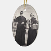 H. Johannes Bosco met Moeder Keramisch Ornament (Links)