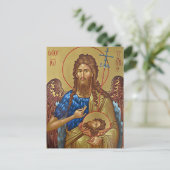 H. Johannes de Doper de Voorloper Orthodoxe Icoon Briefkaart (Staand voorkant)