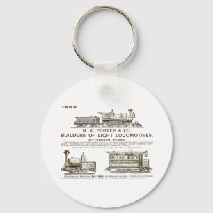 H K Locomotieven van Porter & Company Railroad Sleutelhanger